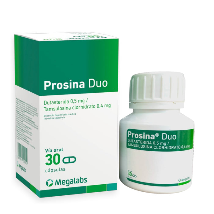 Prosina Duo Frasco Dutasterida Tamsulosina X 30 Capsulas