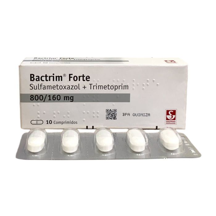 Bactrim Forte 800/160Mg Sulfametoxazol/Trimetoprim X 10 Comprimidos