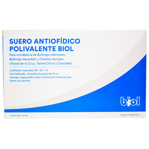 Suero Antiofidico Polivalente Y 10Ml X Ampolla