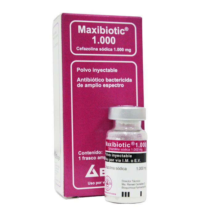 Maxibiotic Cefazolina 1000Mg X Ampolla