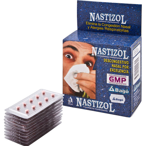 Nastizol D-Isoefedrina Sulfato 60Mg Y Clorfeniramina Maleato 4Mg X Tableta