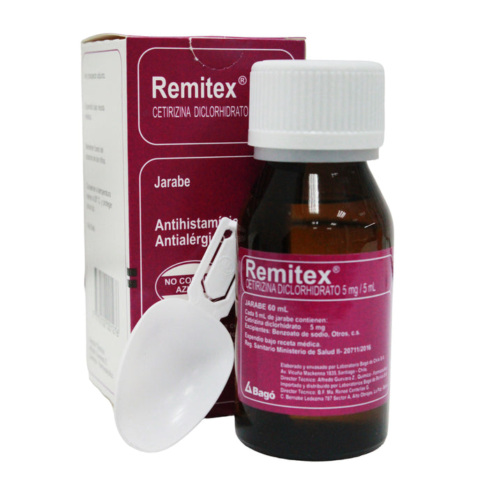 Remitex 5Mg 5Ml Jbe X 60Ml Cetirizina