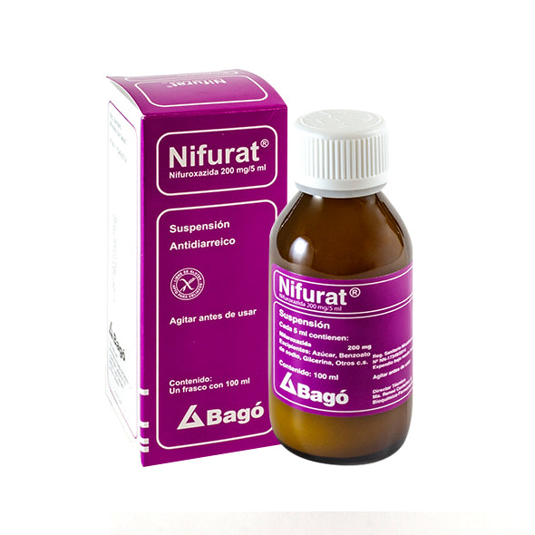 Nifurat 200Mg 5Ml Susp X 100Ml Nifuroxazida