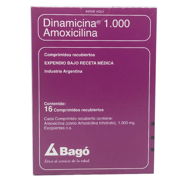 Dinamicina 1000Mg Amoxicilina X Capsula
