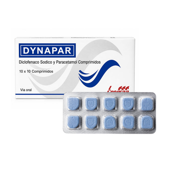 Dynapar Diclofenaco 50Mg Paracetamol 500Mg X Comprimido