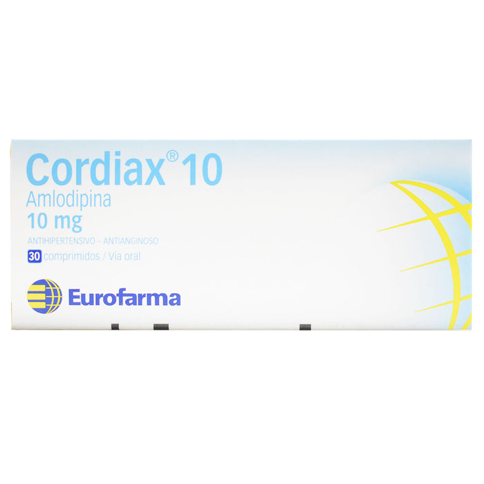 Cordiax Amlodipina 10Mg X Tableta