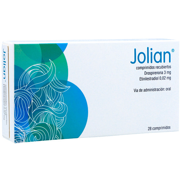 Jolian Drospirenona 3Mg Y Etinil Estradiol 0.02Mg X 28 Comprimidos