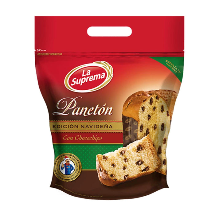 Paneton La Suprema Navideño Bolsa Chocochips X 400G
