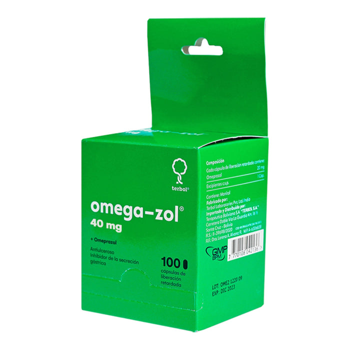 Omega-Zol 40Mg Omeprazol X Capsula