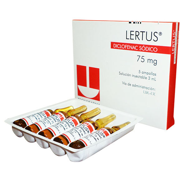 Lertus Diclofenaco Sodico 75Mg X Ampolla