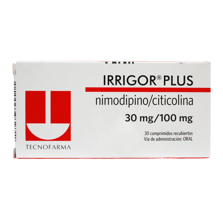 Irrigor Plus 30Mg Nimodipino Y 100Mg Citicolina X Tableta