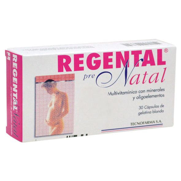 Regental Pre Natal Vitaminas Minerales Y Hierro X Capsula Blanda