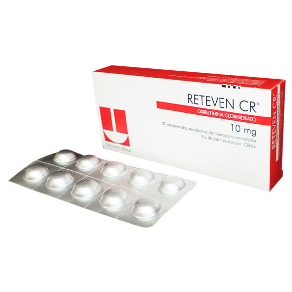 Reteven Cr 10Mg Oxibutinina X Tableta