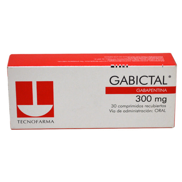 Gabictal 300Mg Gabapentina X Tableta