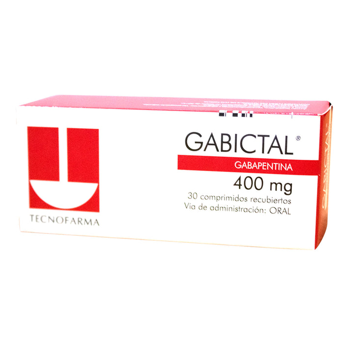 Gabictal 400Mg Gabapentina X Tableta