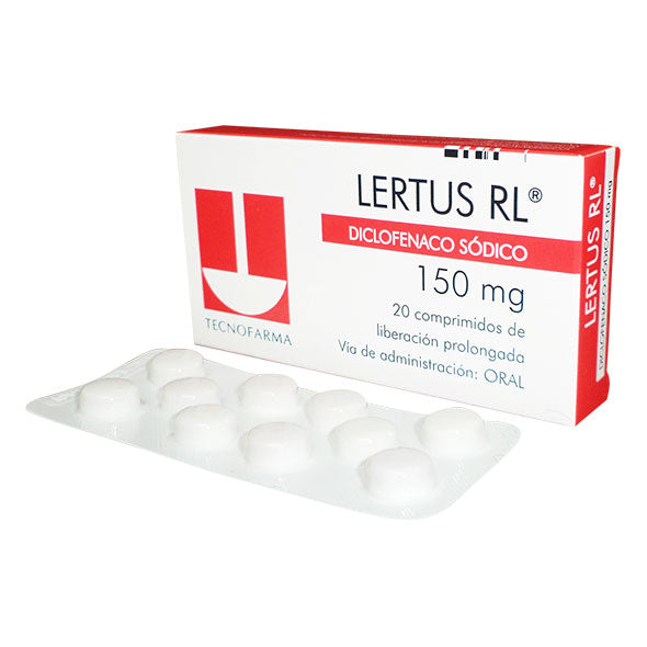 Lertus Rl 150Mg Diclofenaco Sodico X Tableta