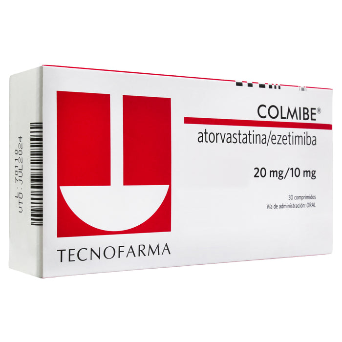 Colmibe Atorvastatina 20Mg Y Ezetimiba 10Mg X Tableta