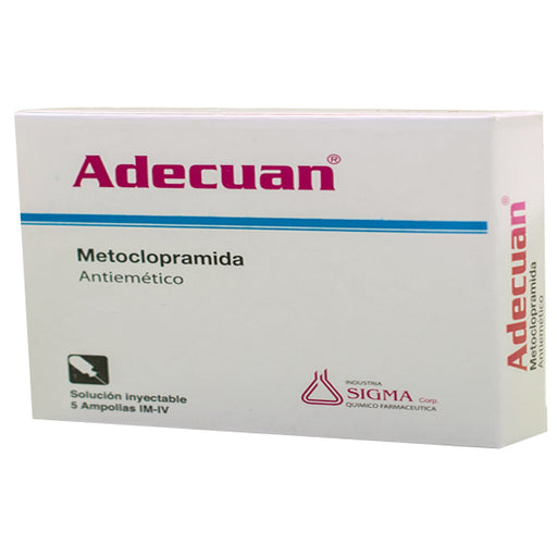 Adecuan 10Mg Metoclopramida Y 2Ml X Ampolla