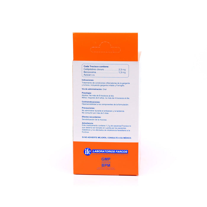 Cepryn-A Trociscos Cetilpiridinio Cloruro 2.5Mg Y Benzocaina 1.5Mg X Tableta