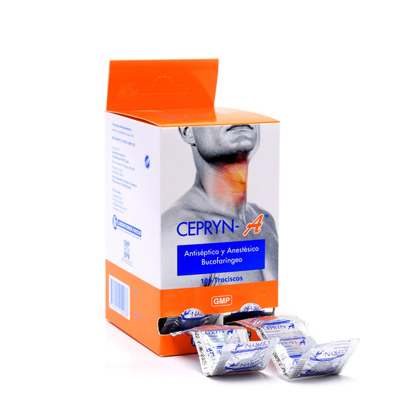 Cepryn-A Trociscos Cetilpiridinio Cloruro 2.5Mg Y Benzocaina 1.5Mg X Tableta