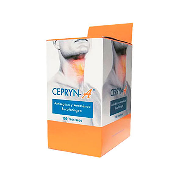 Cepryn-A Trociscos Cetilpiridinio Cloruro 2.5Mg Y Benzocaina 1.5Mg X Tableta