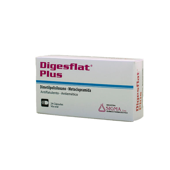 Digesflat Plus Metoclopramida 5Mg Y Dimetilpolisiloxano 120Mg X Tableta