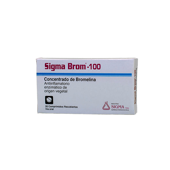 Sigmabrom 100Mg Bromelina X Tableta