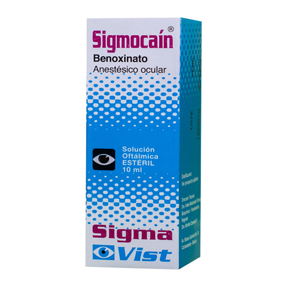 Sigmocain 0.4% Colirio Oftalmico X 10Ml Benoxinato