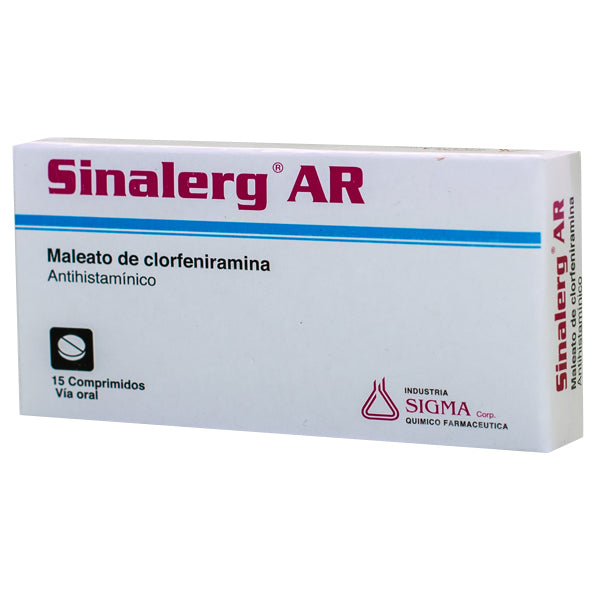 Sinalerg Ar 8Mg Clorfeniramina X Tableta
