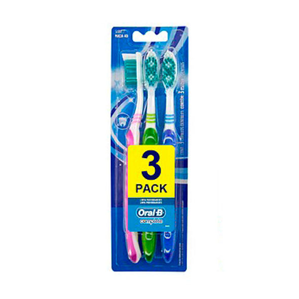 Oral B Pack Cepillo Dental Complete Suave X 3 Unidades