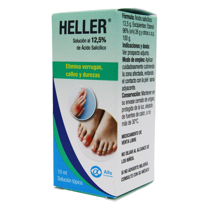 Callicida Heller 12.5% Sol Topica X 10Ml