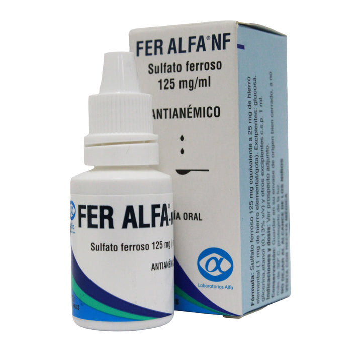 Fer Alfa Nf 125Mg Gotas X 15Ml Sulfato Ferroso