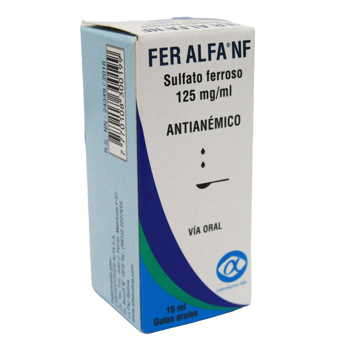 Fer Alfa Nf 125Mg Gotas X 15Ml Sulfato Ferroso