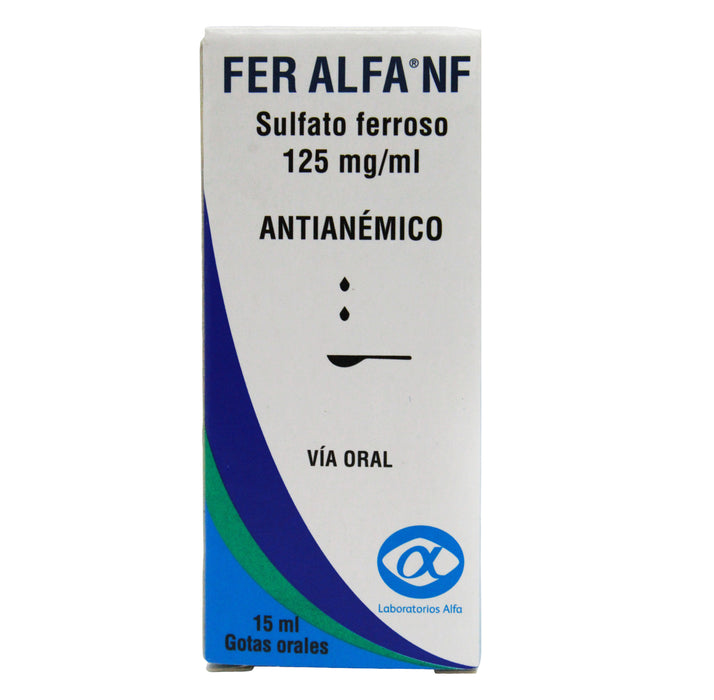 Fer Alfa Nf 125Mg Gotas X 15Ml Sulfato Ferroso