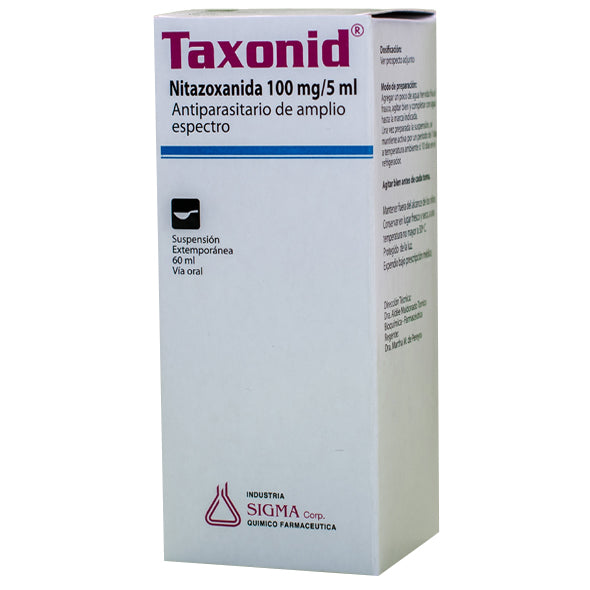 Taxonid 100Mg 5Ml Susp X 60Ml Nitazoxanida