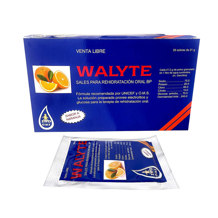 Walyte Sales Para Rehidratación Oral Naranja 4.2G X Sobre