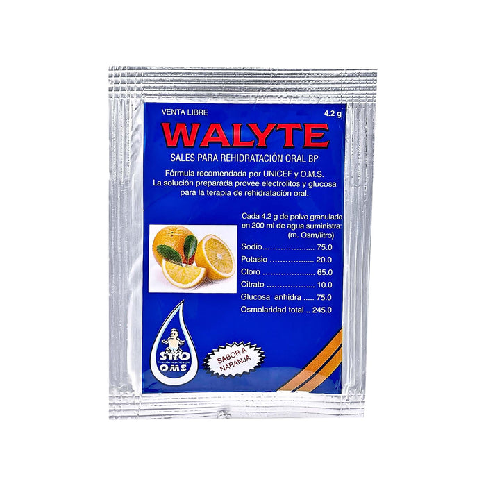 Walyte Sales Para Rehidratación Oral Naranja 4.2G X Sobre