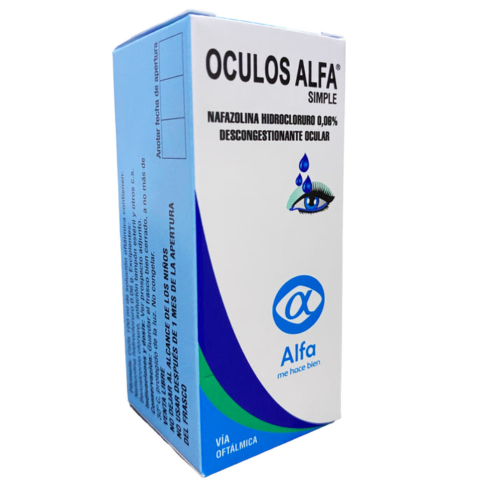 Oculos Alfa Simple 0.06% Nafazolina Colirio X 15Ml