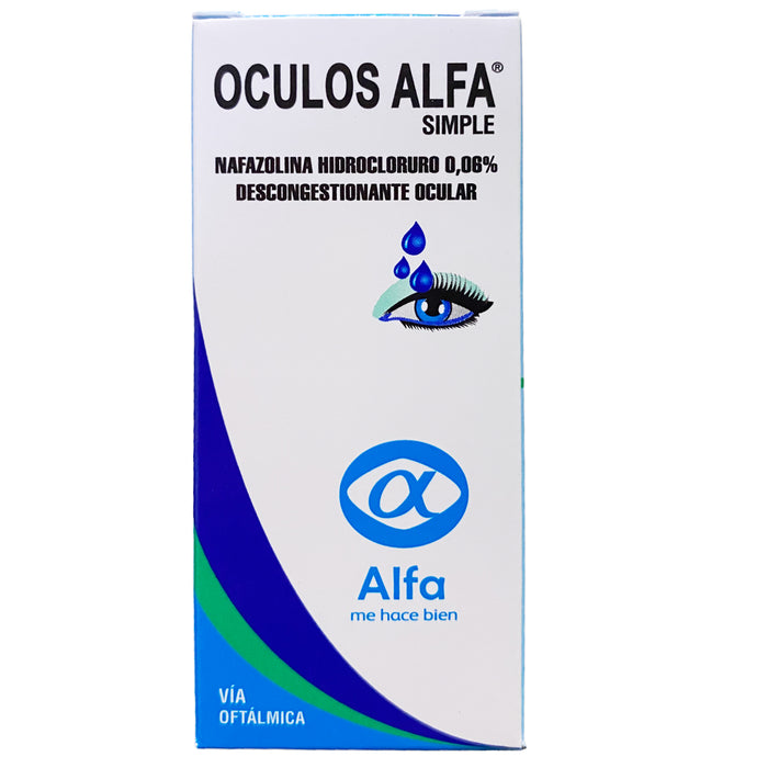 Oculos Alfa Simple 0.06% Nafazolina Colirio X 15Ml