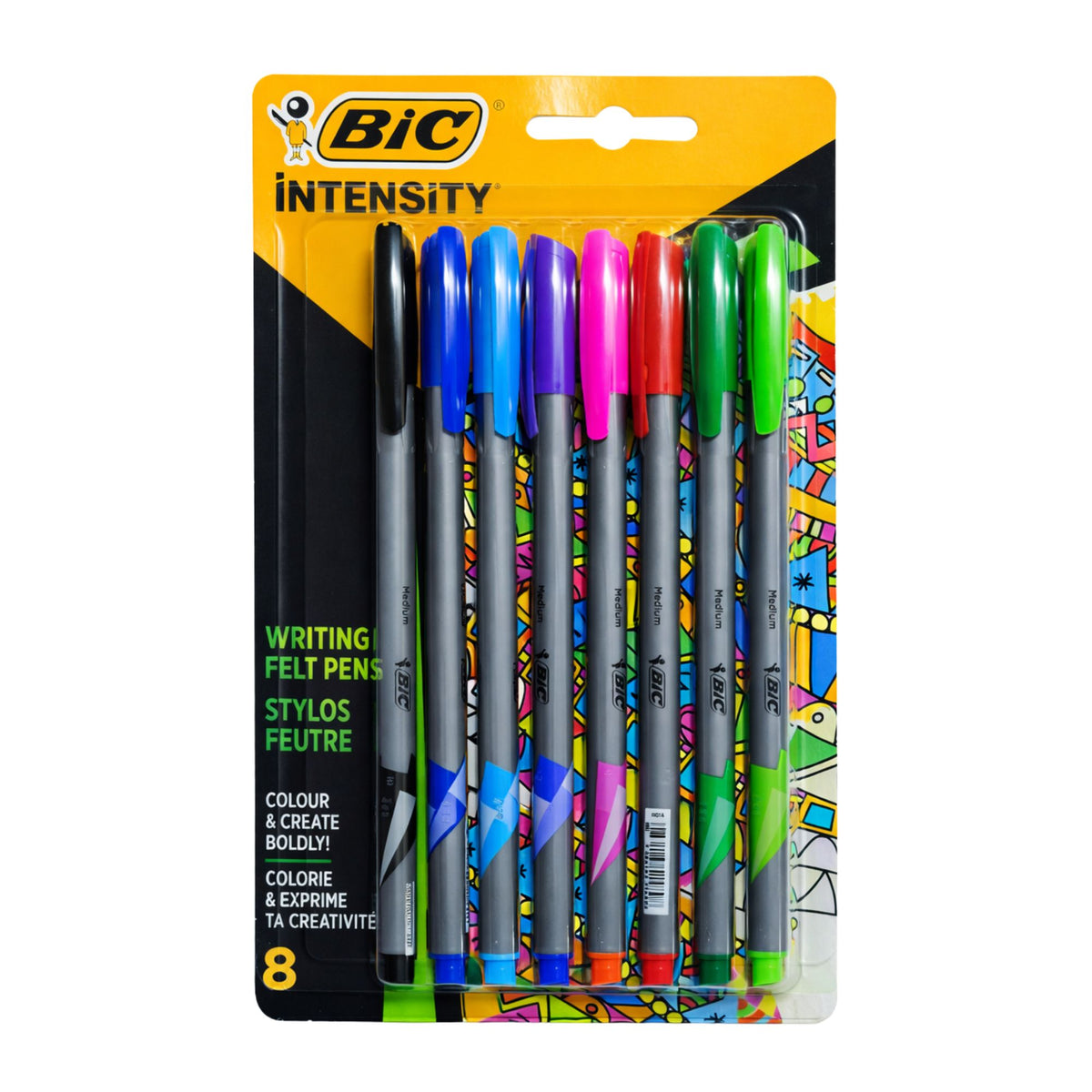 Bolígrafo Bic Intensity Multicolor 8 Pzas— Farmacorp