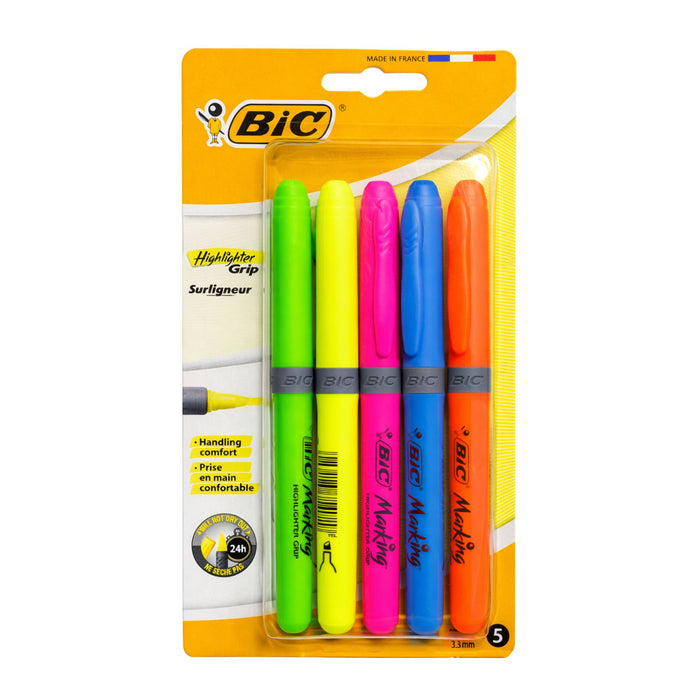 Resaltador Bic Fluorescente 4 Pzas