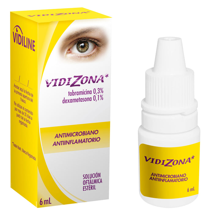 Vidizona Colirio Frasco X 6Ml Tobramicina Dexametason