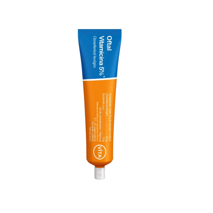 Oftal Vitamicina Cloranfenicol Colirio 5% X 10Ml