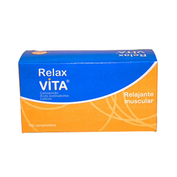 Relax Vita Carisoprodol 200Mg Y Acido Acetil Salicilico 160Mg X Tableta