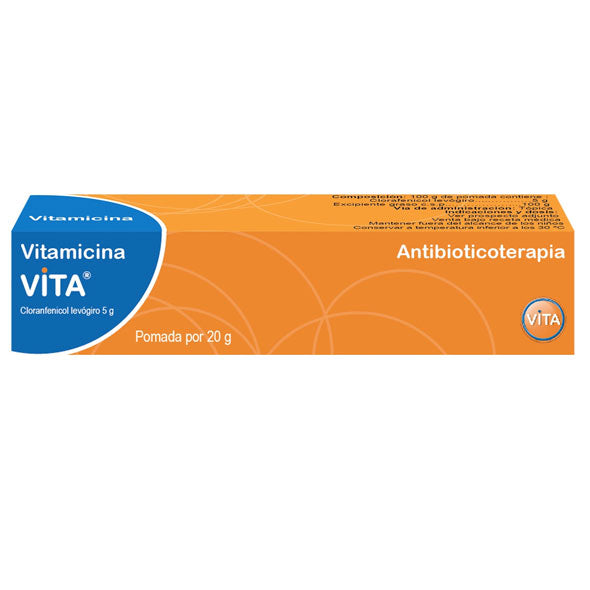 Vitamicina Cloranfenicol 0.05 Pomada X 20G