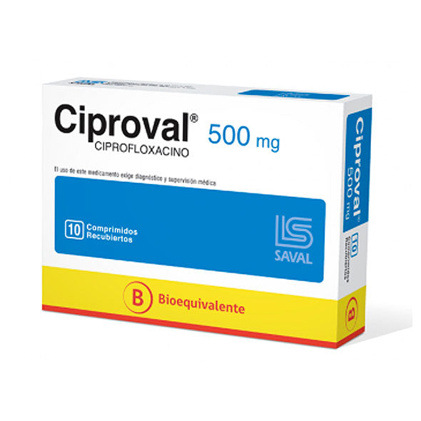 Ciproval Ciprofloxacina 500Mg X Tableta