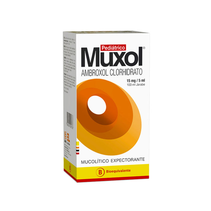 Muxol Pediátrico 15Mg/5Ml Ambroxol Clorhidrato Jarabe X 100Ml