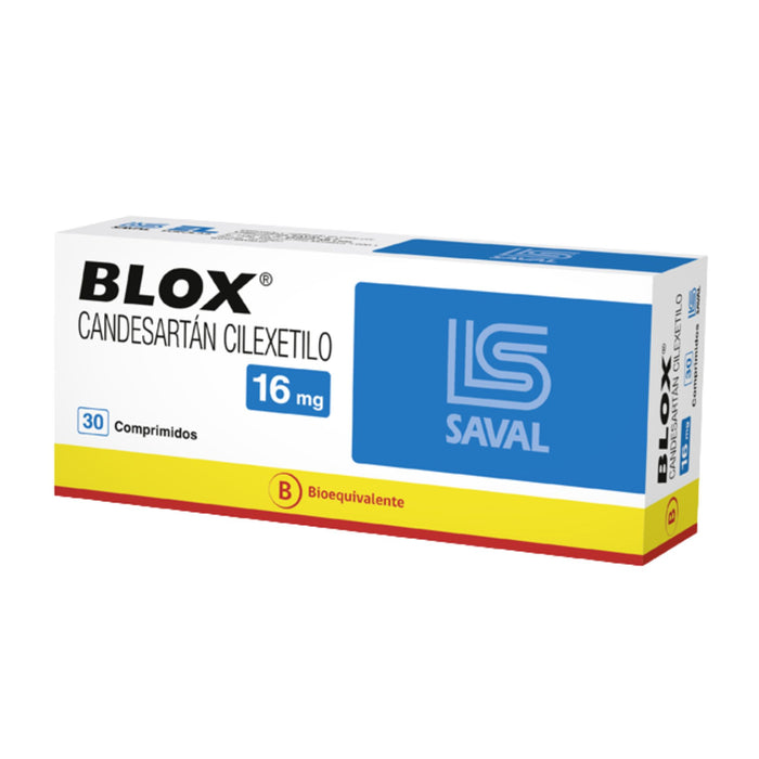 Blox 16Mg Candesartán Cilexetilo X Comprimido