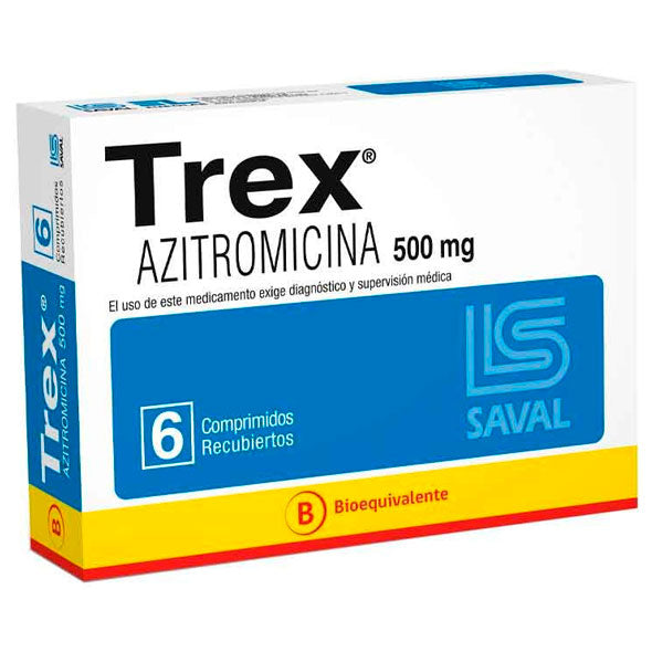 Trex Azitromicina 500Mg X Tableta