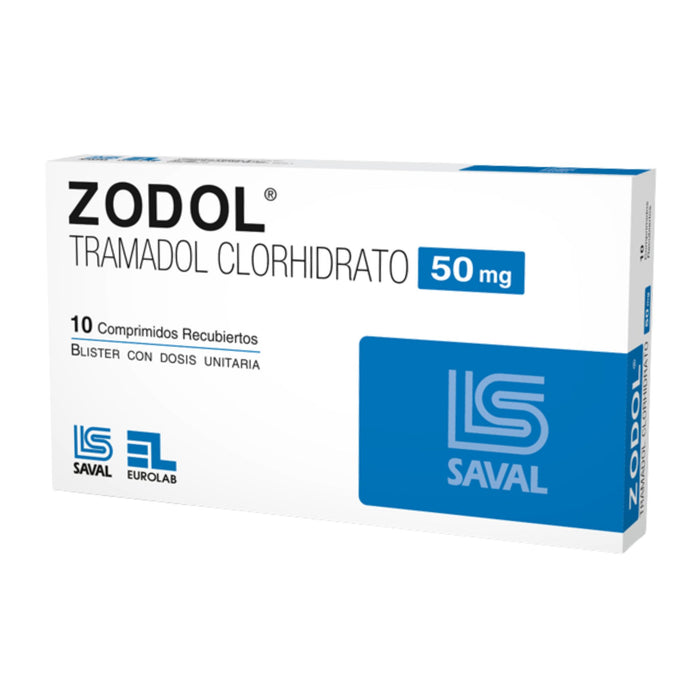 Zodol 50Mg Tramadol Clorhidrato X Comprimido